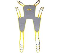 YUBING Full Body Patient Lift Sling, Head And Back Support, Toileting Hoist Sling, Toileting Transfer Slings, Split Legs with Commode Opening, 6 Straps, Lifting Sling Rehabilitation aids