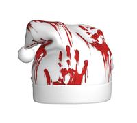 YUBVCF Bloody Handprints Printing Promotion Merry Christmas,Theme Bucket Hat, Cute Sun Caps For Adults Stage Performances