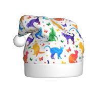 YUBVCF Butterfly Polka Dot And Cat Printing Promotion Merry Christmas,Theme Bucket Hat, Cute Sun Caps For Adults Stage Performances