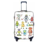 YUBVCF Cute Cartoon Robots Printing Large Luggage Cover,Suitcase Covers,Elastic Dustproof Protector for 18 to 32 Inch Luggage
