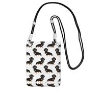 YUBVCF Dogs Printing Small Phone Crossbody Shoulder Holsters Bag,Fits All Cell Phones,Use For Running,Walking,Biking