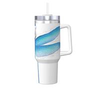 YUBVCF Dragonfly Printing 40oz Stainless Steel Tumbler Double Wall Vacuum Insulated Mug with Handle and 2 in 1 Straw Lid