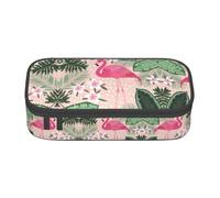 YUBVCF Flamingo Cute Pencil Case Organizer for Student Boys Girls,Large Capacity Multi-Slot Durable Pen Box
