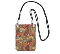 YUBVCF Funny Sloths Printing Small Phone Crossbody Shoulder Holsters Bag,Fits All Cell Phones,Use For Running,Walking,Biking