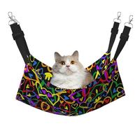 YUBVCF Gay Pride Rainbow Soft Pet Bed Fit Ferret,Kitten,Puppy,Small Dog,Adjustable Strap
