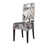 YUBVCF Glitter Abstract Diamond Crystal Pattern Stretch Chair Cover Protectors Removable Washable Slipcovers For Dining Chairs