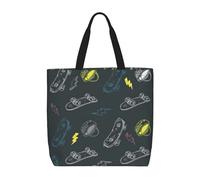 YUBVCF Graffiti Skateboard Daily Needs Tote Bag For Women, Large-Capacity Shoulder Bag Top Handle Handbag For Travel, Work