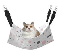 YUBVCF Gray White Modern Polka Dot Soft Pet Bed Fit Ferret,Kitten,Puppy,Small Dog,Adjustable Strap
