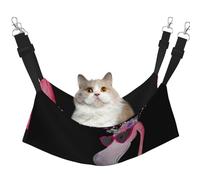 YUBVCF Hello Glasses Flamingo Soft Pet Bed Fit Ferret,Kitten,Puppy,Small Dog,Adjustable Strap