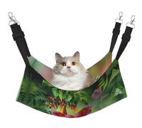 YUBVCF Hummingbird Flowers Soft Pet Bed Fit Ferret,Kitten,Puppy,Small Dog,Adjustable Strap