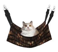 YUBVCF Library Bookshelf Book Soft Pet Bed Fit Ferret,Kitten,Puppy,Small Dog,Adjustable Strap