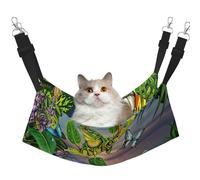 YUBVCF Many Frogs Sing On The Branches Summer Butterflies Lake Water Soft Pet Bed Fit Ferret,Kitten,Puppy,Small Dog,Adjustable Strap