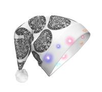 YUBVCF Mayan Calendar End Of The World Led Light Up Christmas Santa Hat For Adult Xmas New Year Festive Party Headwear