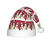 YUBVCF Merry Christmas Cute Snowman Kids Santa Hat Festive Unisex Velvet Comfort Hats Extra Thicken Classic Fur For Christmas New Year