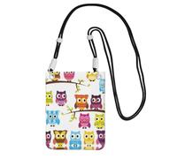 YUBVCF Owls On Tree Branches Printing Small Phone Crossbody Shoulder Holsters Bag,Fits All Cell Phones,Use For Running,Walking,Biking