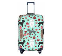 YUBVCF Poodles Dogs Printing Large Luggage Cover,Suitcase Covers,Elastic Dustproof Protector for 18 to 32 Inch Luggage