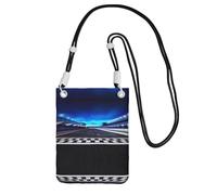 YUBVCF Race Track Printing Small Phone Crossbody Shoulder Holsters Bag,Fits All Cell Phones,Use For Running,Walking,Biking
