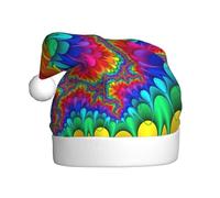YUBVCF Rainbow Tie Dye-Red Printing Promotion Merry Christmas,Theme Bucket Hat, Cute Sun Caps For Adults Stage Performances