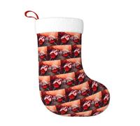YUBVCF Red Wine Glass Cheers Large Family Xmas Stocking For Kids 1 Pack Christmas Stockings For Fireplace Holiday Gifts Bag