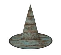 YUBVCF Rustic Old Barn Wood Printing Women Halloween Cap For Cosplay Oxford Cloth Halloween Hat For Masquerade Parties