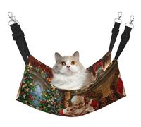 YUBVCF Santa Claus Soft Pet Bed Fit Ferret,Kitten,Puppy,Small Dog,Adjustable Strap