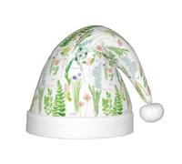 YUBVCF Springtime Herb Garden Kids Santa Hat Festive Unisex Velvet Comfort Hats Extra Thicken Classic Fur For Christmas New Year