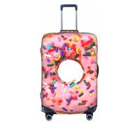 YUBVCF Strawberry Donut Printing Large Luggage Cover,Suitcase Covers,Elastic Dustproof Protector for 18 to 32 Inch Luggage