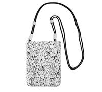 YUBVCF Stylish Crowd Of Penguins Pattern Printing Small Phone Crossbody Shoulder Holsters Bag,Fits All Cell Phones,Use For Running,Walking,Biking