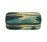 YUBVCF Sunrise Over Hanauma Bay Oahu Hawaii Cute Pencil Case Organizer for Student Boys Girls,Large Capacity Multi-Slot Durable Pen Box