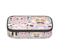 YUBVCF Sweet Ice Cream Cute Pencil Case Organizer for Student Boys Girls,Large Capacity Multi-Slot Durable Pen Box
