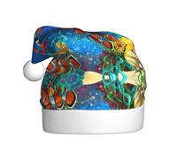 YUBVCF The Underwater World Tropical Fish Printing Promotion Merry Christmas,Theme Bucket Hat, Cute Sun Caps For Adults Stage Performances
