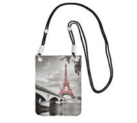 YUBVCF Tower Paris Printing Small Phone Crossbody Shoulder Holsters Bag,Fits All Cell Phones,Use For Running,Walking,Biking