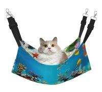 YUBVCF Tropical Fish Soft Pet Bed Fit Ferret,Kitten,Puppy,Small Dog,Adjustable Strap