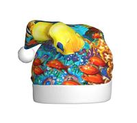 YUBVCF Tropical Ocean Sea Fish Printing Promotion Merry Christmas,Theme Bucket Hat, Cute Sun Caps For Adults Stage Performances