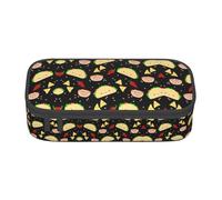 YUBVCF Tuesday Party Cute Pencil Case Organizer for Student Boys Girls,Large Capacity Multi-Slot Durable Pen Box