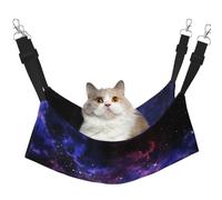 YUBVCF Universe Galaxy Star Space Soft Pet Bed Fit Ferret,Kitten,Puppy,Small Dog,Adjustable Strap