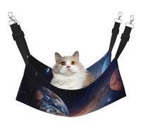 YUBVCF Universe Planet Soft Pet Bed Fit Ferret,Kitten,Puppy,Small Dog,Adjustable Strap