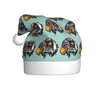 YUBVCF Us Army Cool American Flag Eagle Printing Promotion Merry Christmas,Theme Bucket Hat, Cute Sun Caps For Adults Stage Performances