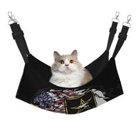 YUBVCF Us Army Cool American Flag Eagle Soft Pet Bed Fit Ferret,Kitten,Puppy,Small Dog,Adjustable Strap