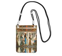 YUBVCF Women In Ancient Egypt Printing Small Phone Crossbody Shoulder Holsters Bag,Fits All Cell Phones,Use For Running,Walking,Biking