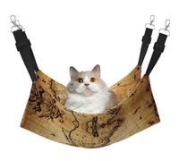 YUBVCF World Map Soft Pet Bed Fit Ferret,Kitten,Puppy,Small Dog,Adjustable Strap