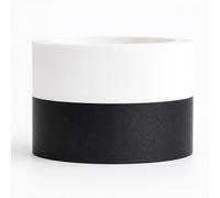 YUBX 2 Rolls Black White Washi Tape Set, Solid Color Decorative Craft Tape, Writable Masking Tape for Bullet Journal, Scrapbooking, Gift Wrapping, Planners, DIY Crafts