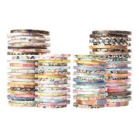 YUBX Exrta Slim Washi Tape Set Random Patterns 80 Rolls+ Bundle Gold Foil Super Skinny Decorative Masking Tape Scrapbook Tape for DIY Craft Art Projects Journal Gift Wrapping