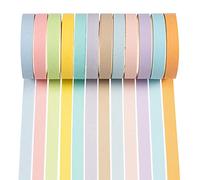 YUBX Thin Washi Tape Set Rainbow Masking Tape Decorative Tape for Scrapbooking Crafts DIY 8 mm Wide (Rainbow Small)