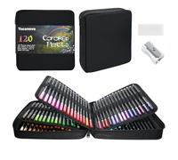 Yucanuva 120 Colouring Pencils for Adults Colouring Books, Oil-Based Coloring Pencils Set with Zipper Case, Eraser and Sharpener,Coloured Pencils for Adults,Beginners,Artists