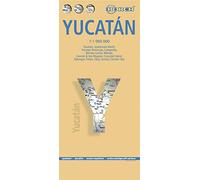 Yucatan borch: Yucatán, Guatemala North, Yucatán Peninsula, Campeche, Mérida Centre, Mérida, Cancún & Isla Mujeres, Cozumel Island, Palenque, Tulúm, Tikal, Uxmal, Chichén-Itzá (Borch Map)