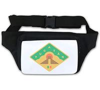 Yucatan Mexico Aztec Pyramid Waist Bag Fanny Pack White