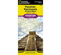 Yucatán Peninsula & Riviera Maya Map - National Geographic Adventure Map 3105 | Waterproof Folded Travel Map of Cancun, Tulum, Cozumel, Chichen Itza & ... Adventure Map (Adventure Map (Numbered))