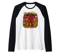 Yucca Man Mojave Desert Bigfoot Legend Raglan Baseball Tee