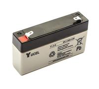 Yucel/Yuasa Y1.2-6 Sealed Rechargeable Lead Acid Battery 6v 1.2ah Torch Light